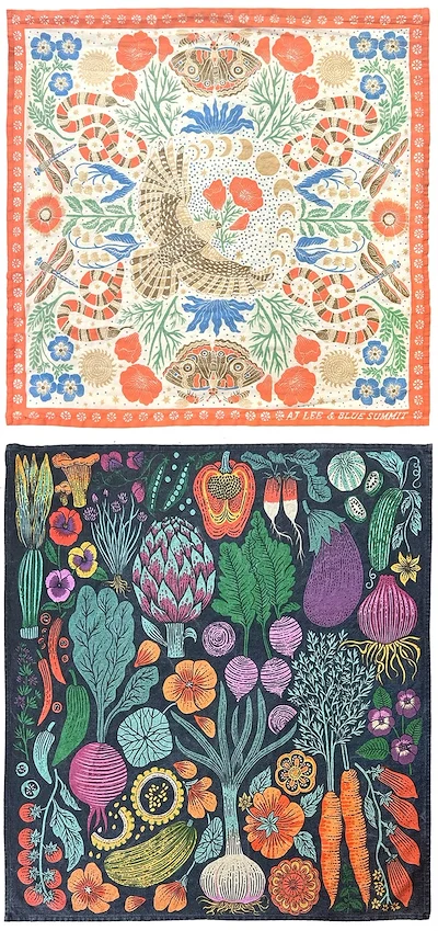 Two Decorative Folk Art Prints