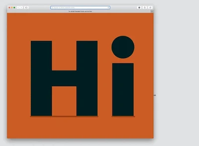 Hi Typography Design in Browser