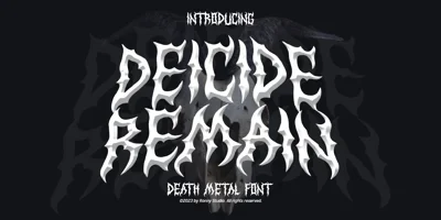 Deicide Remain Death Metal Font
