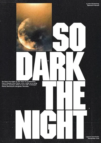 So Dark The Night Movie Poster
