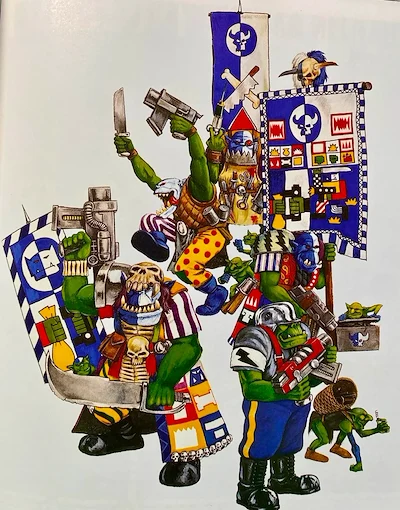 Warhammer 40K Ork Warband Illustration