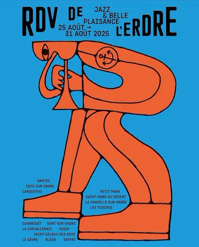 Jazz Festival Poster for Rendez-vous de l'Erdre